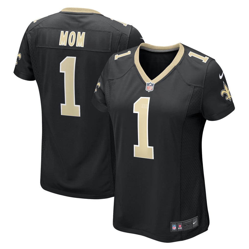 Women's New Orleans Saints Number 1 Mom Nike Black Game Jersey - Image 1