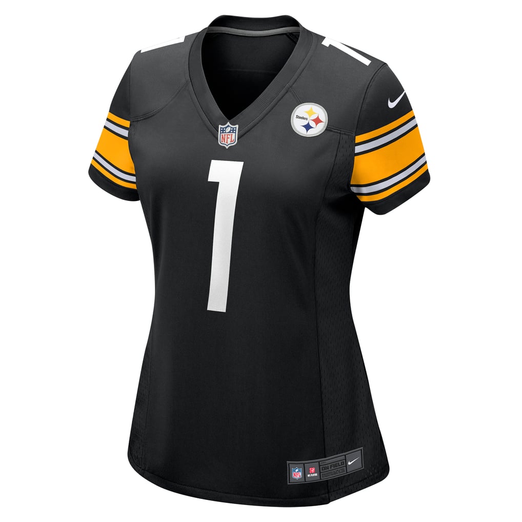 Women's Pittsburgh Steelers Number 1 Mom Nike Black Game Jersey - Image 3