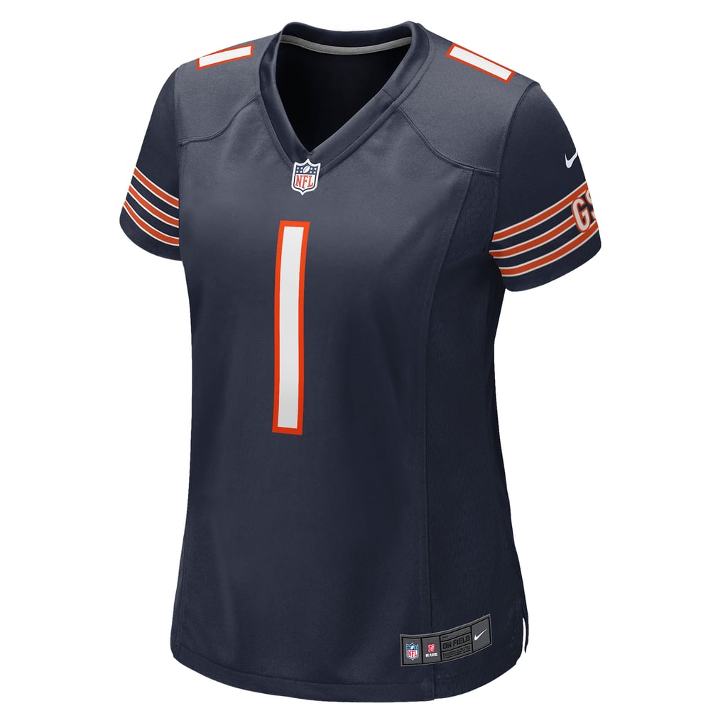 Women's Chicago Bears Number 1 Mom Nike Navy Game Jersey - Image 3