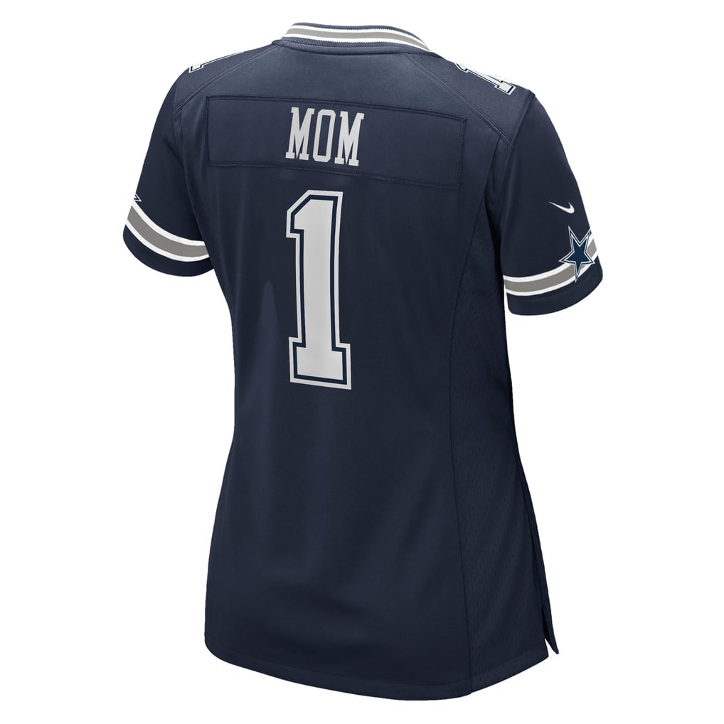 Women's Dallas Cowboys Number 1 Mom Nike Navy Game Jersey - Image 4