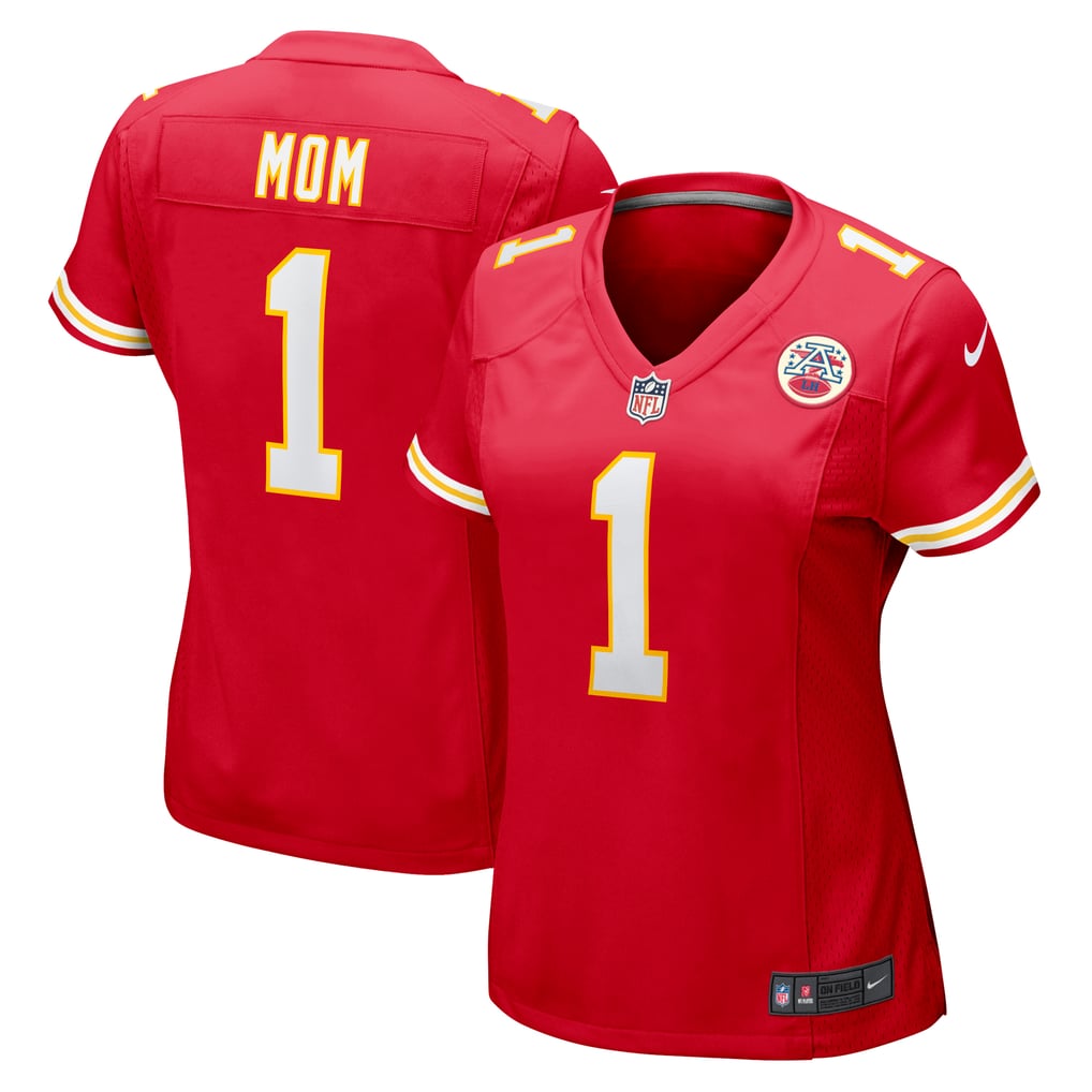 Women's Kansas City Chiefs Number 1 Mom Nike Red Game Jersey - Image 2