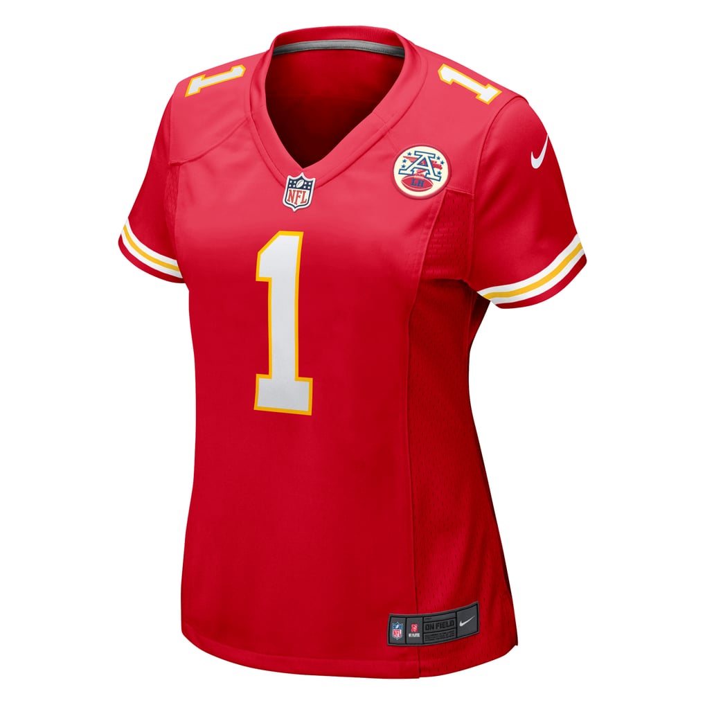 Women's Kansas City Chiefs Number 1 Mom Nike Red Game Jersey - Image 3