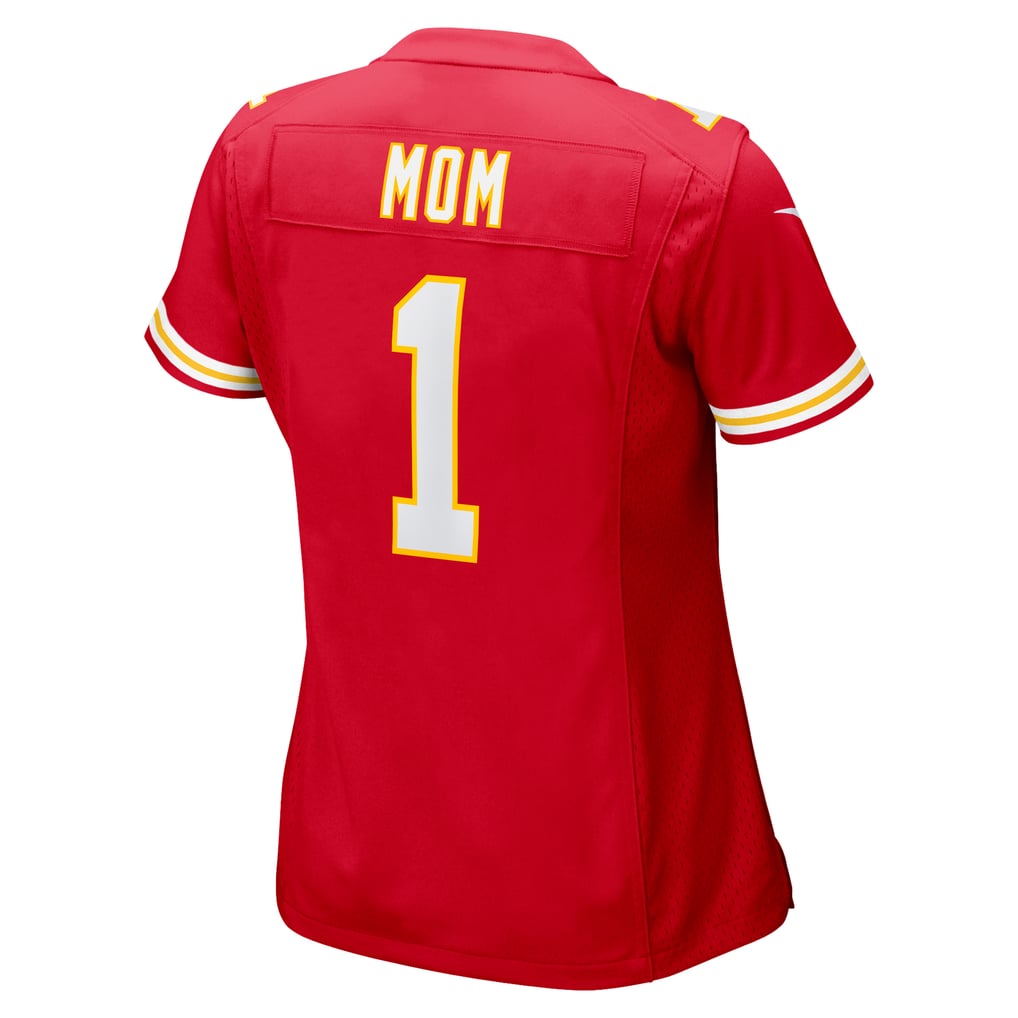 Women's Kansas City Chiefs Number 1 Mom Nike Red Game Jersey - Image 4
