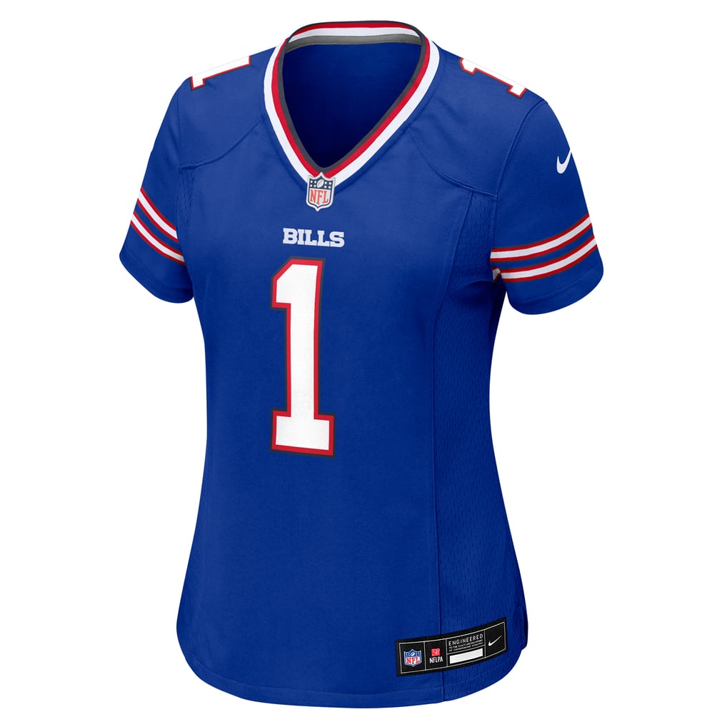 Women's Buffalo Bills Number 1 Mom Nike Royal Game Jersey - Image 3