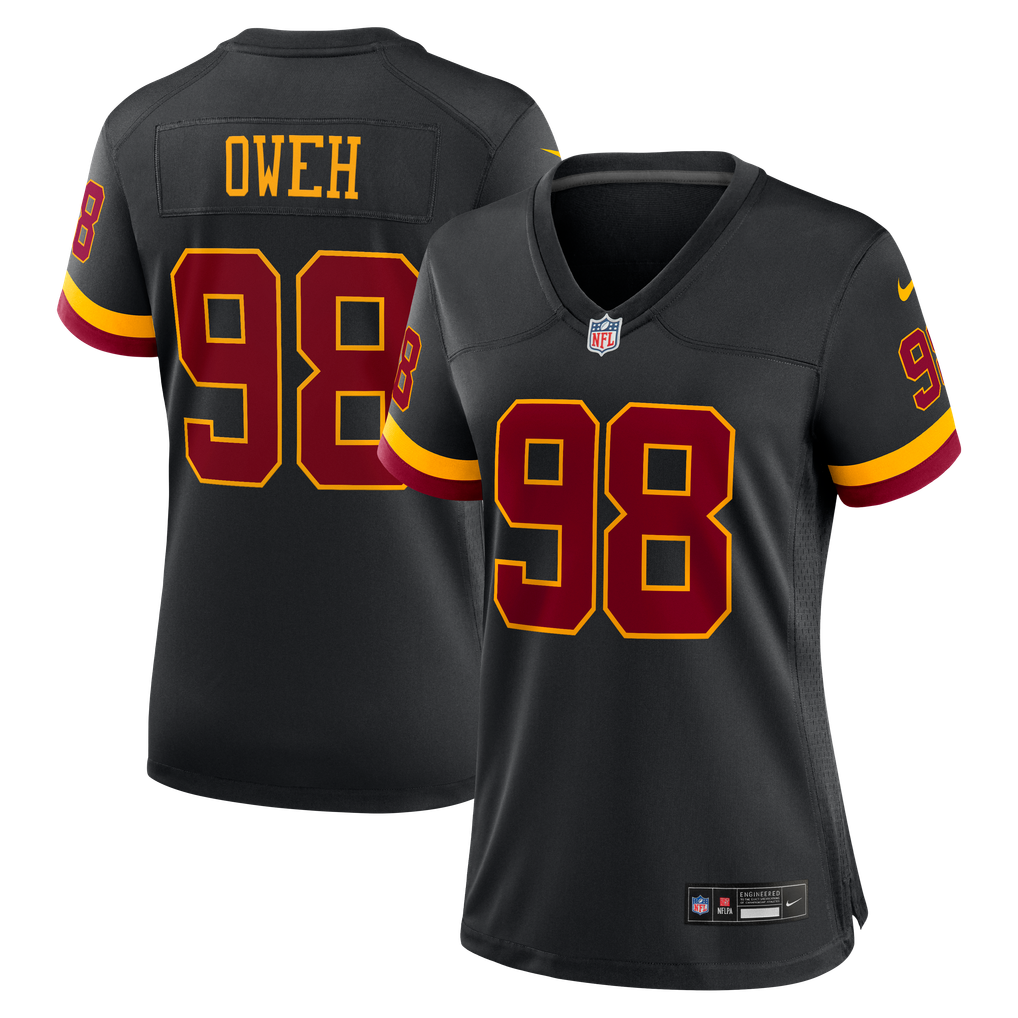 Women's Washington Commanders Odafe Oweh Nike Black Alternate Hail Raiser Game Jersey - Image 1