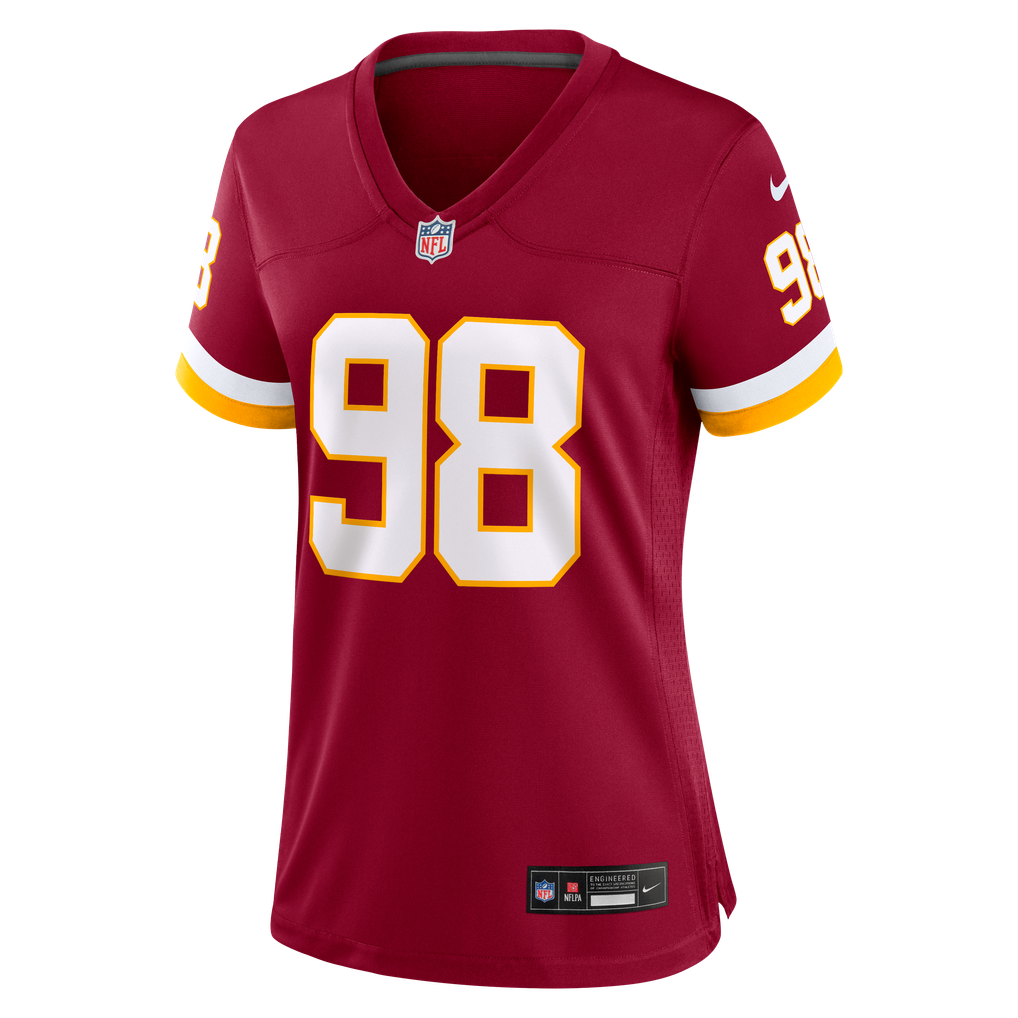 Women's Washington Commanders Odafe Oweh Nike Burgundy Team Game Jersey - Image 3