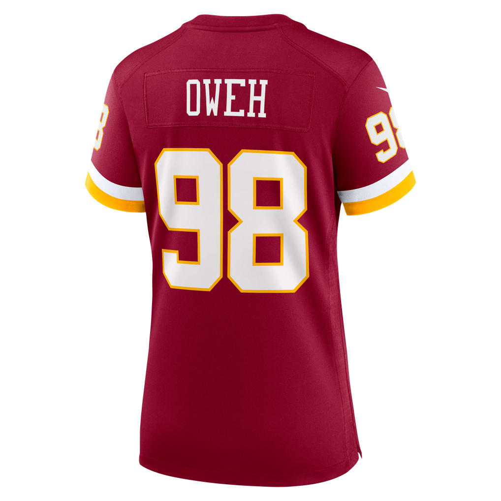 Women's Washington Commanders Odafe Oweh Nike Burgundy Team Game Jersey - Image 4