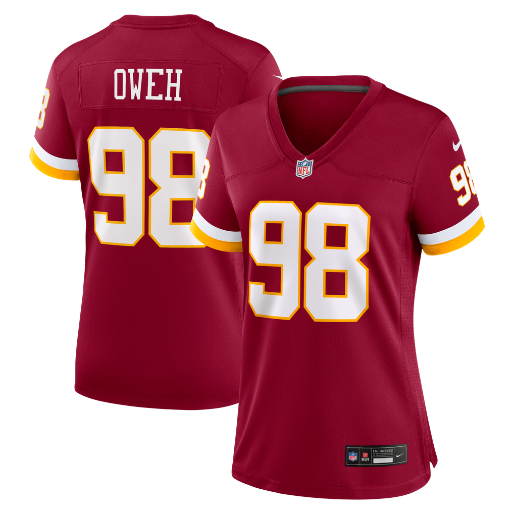 Women's Washington Commanders Odafe Oweh Nike Burgundy Team Game Jersey - Image 1