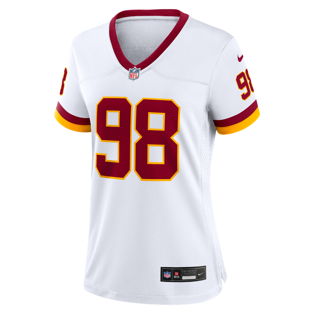 Women's Washington Commanders Odafe Oweh Nike White Game Jersey - Image 3