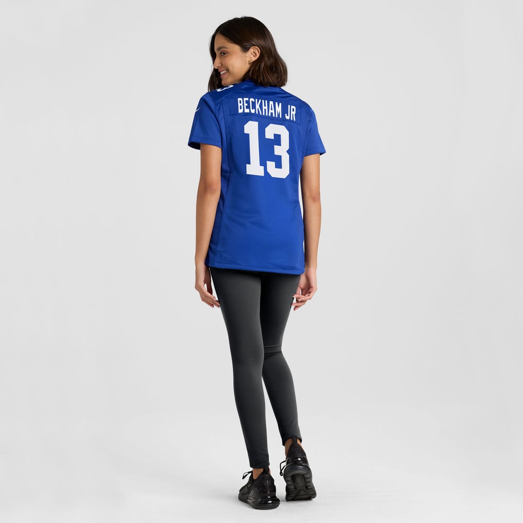 Women's New York Giants Odell Beckham Jr. Nike Royal Team Game Jersey - Image 4