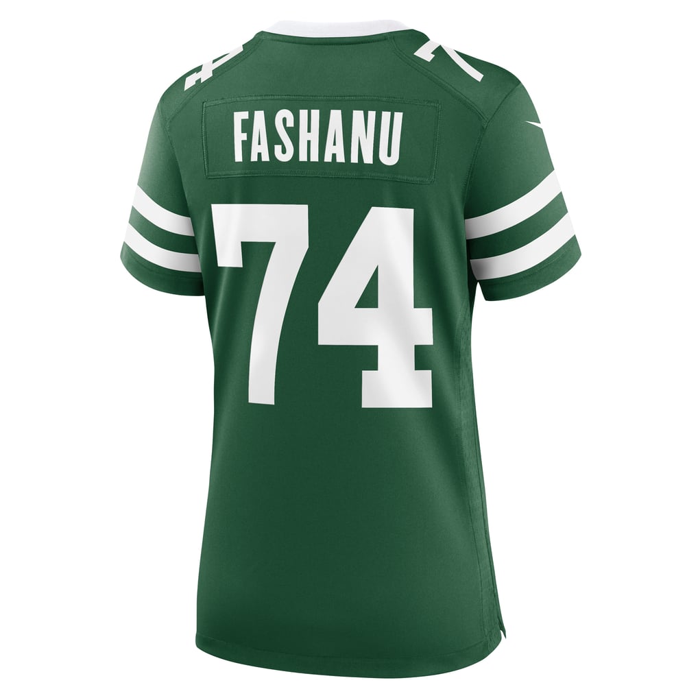 Women's New York Jets Olu Fashanu Nike Legacy Green Game Jersey - Image 4