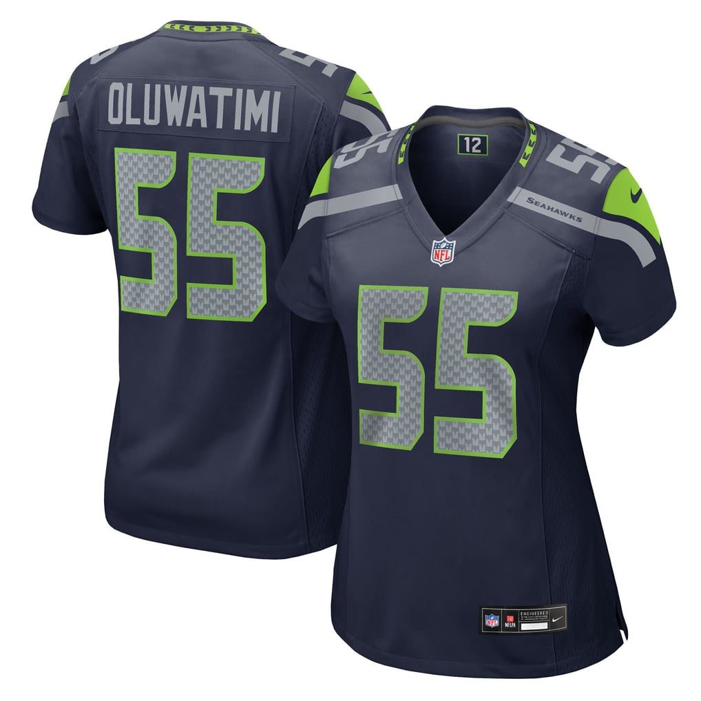 Women's Seattle Seahawks Olu Oluwatimi Nike  College Navy Team Game Jersey - Image 2