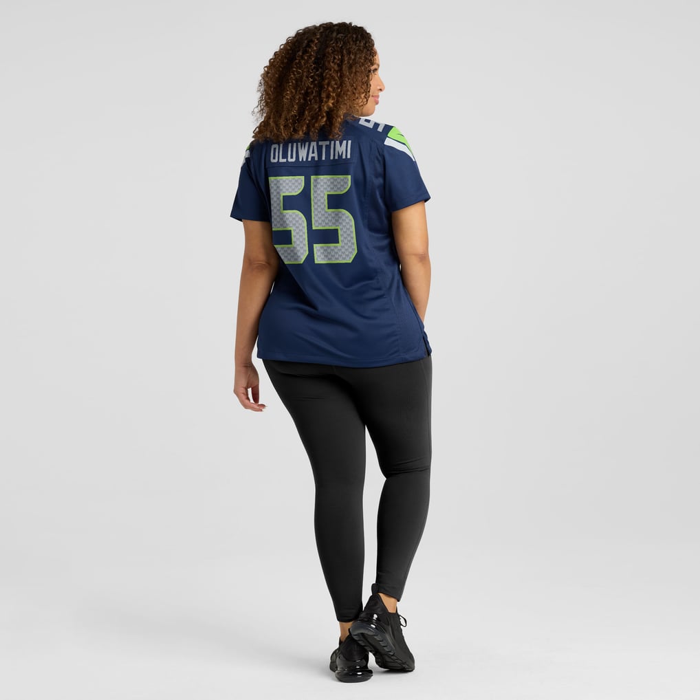 Women's Seattle Seahawks Olu Oluwatimi Nike  College Navy Team Game Jersey - Image 8