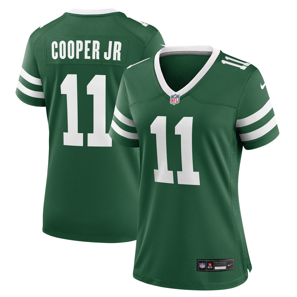 Women's New York Jets Omar Cooper Jr. Nike Legacy Green Team Game Jersey - Image 1