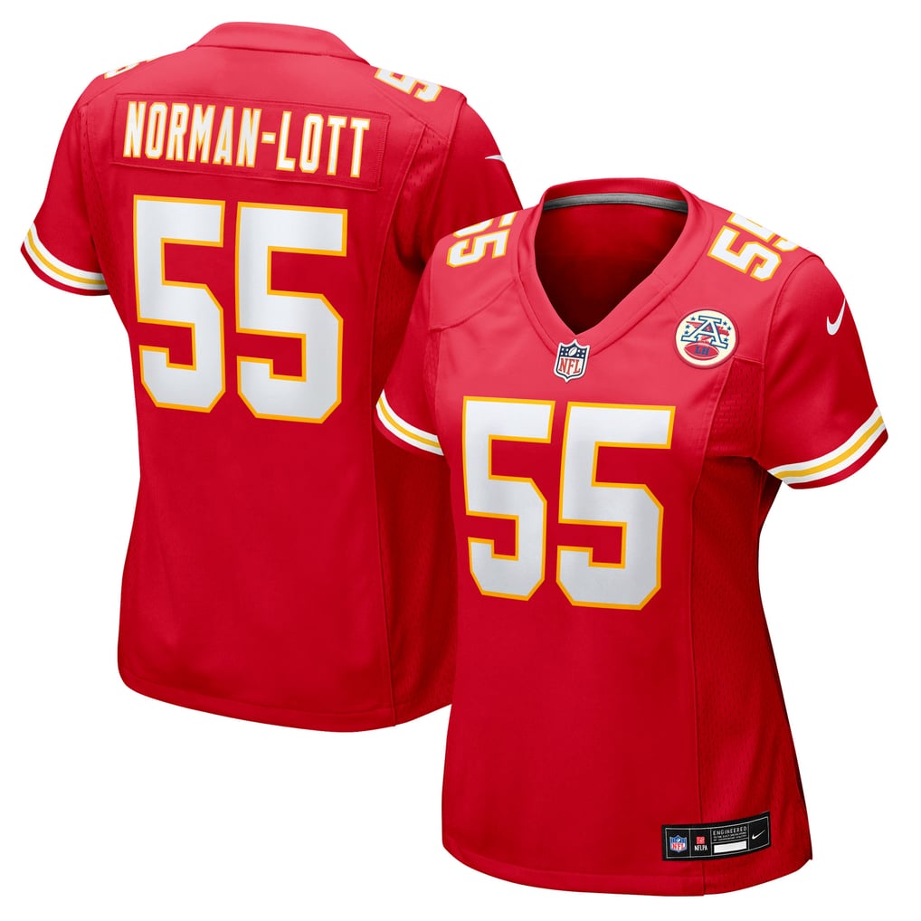Women's Kansas City Chiefs Omarr Norman-Lott Nike  Red Team Game Jersey - Image 2