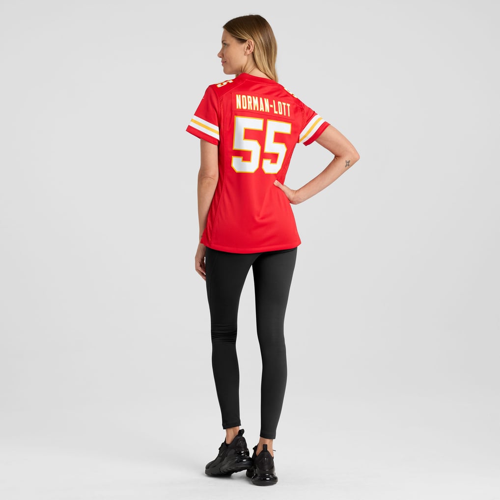 Women's Kansas City Chiefs Omarr Norman-Lott Nike  Red Team Game Jersey - Image 6