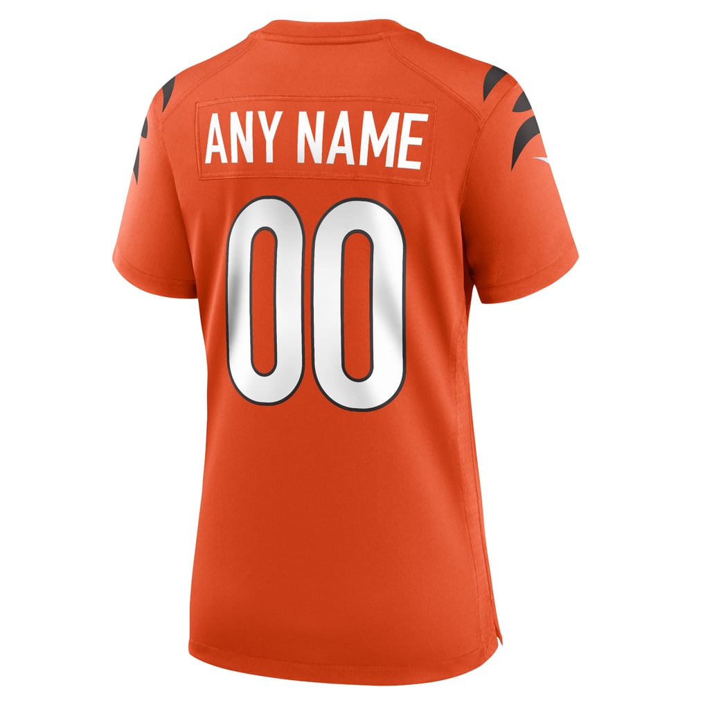 Women's Cincinnati Bengals Nike Orange Alternate Game Custom Jersey - Image 4
