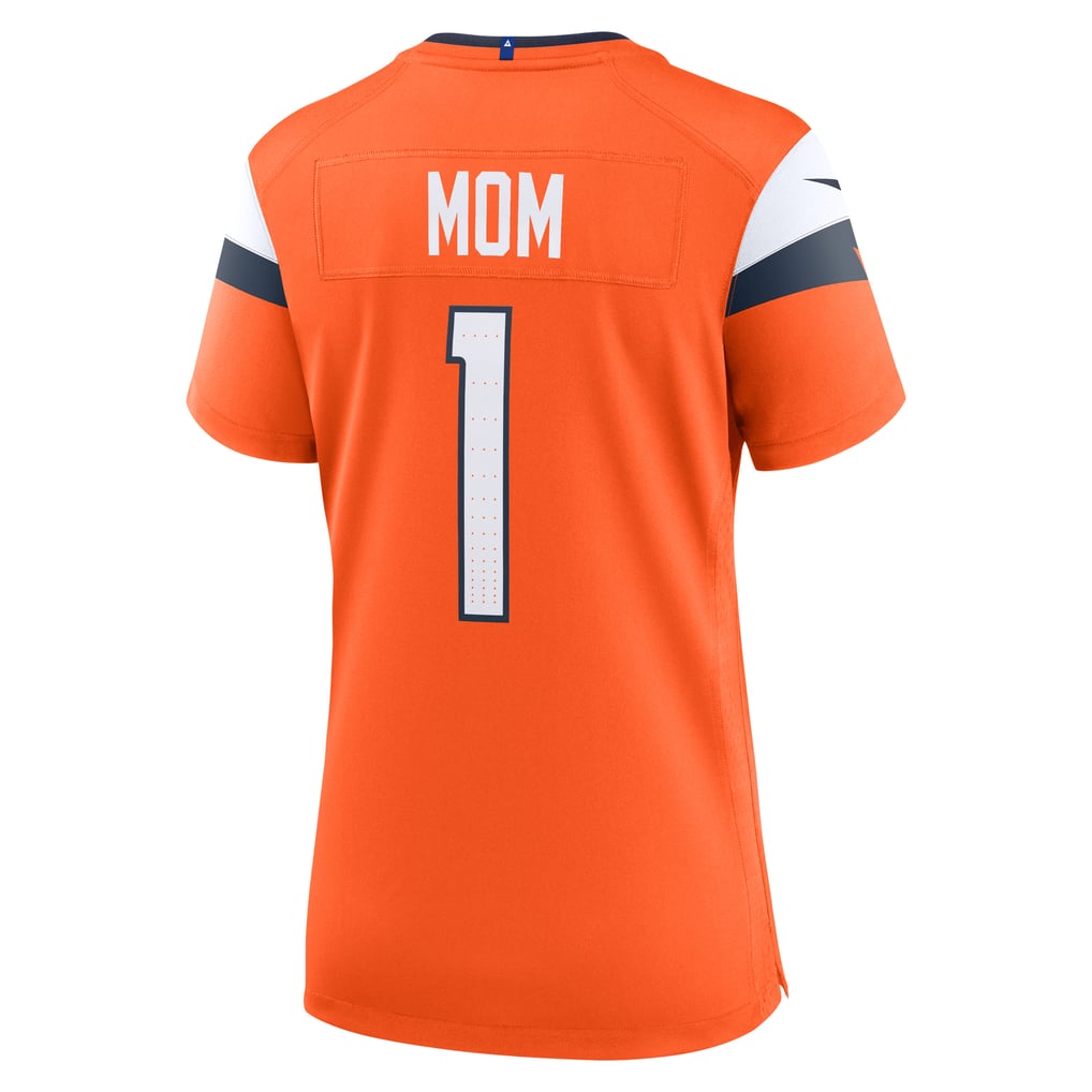 Women's Denver Broncos  Nike Orange #1 Mom Game Jersey - Image 4