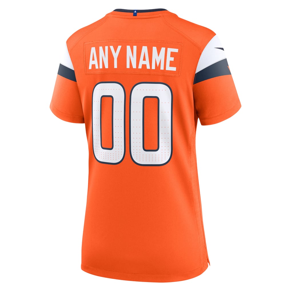 Women's Denver Broncos Nike Orange Team Custom Game Jersey - Image 4