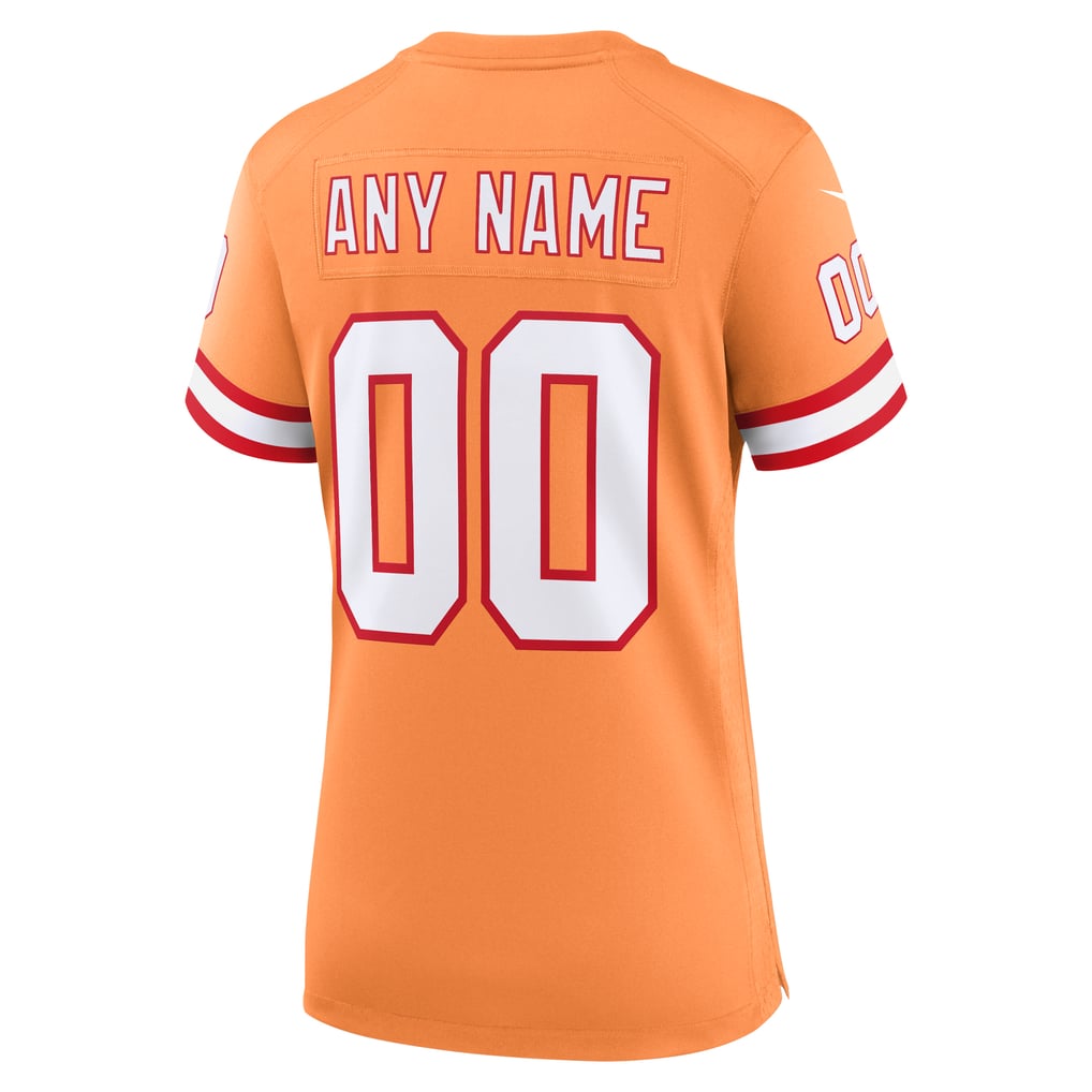 Women's Tampa Bay Buccaneers Nike Orange Custom Throwback Game Jersey - Image 4