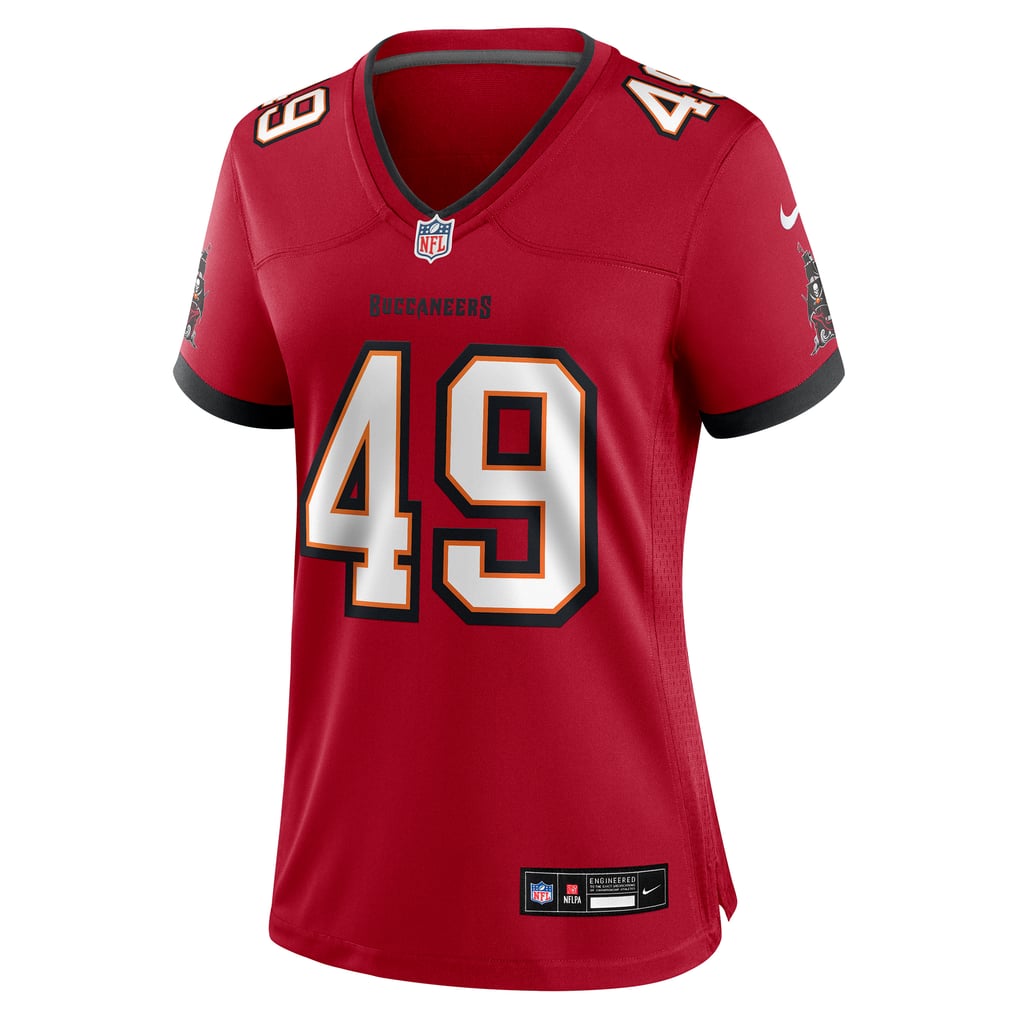 Women's Tampa Bay Buccaneers Owen Wright Nike  Red Team  Game Jersey - Image 3
