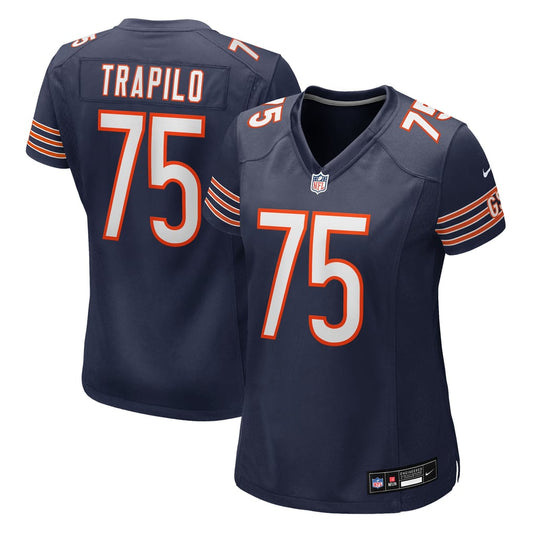 Women's Chicago Bears Ozzy Trapilo Nike Navy Team Game Jersey - Image 1
