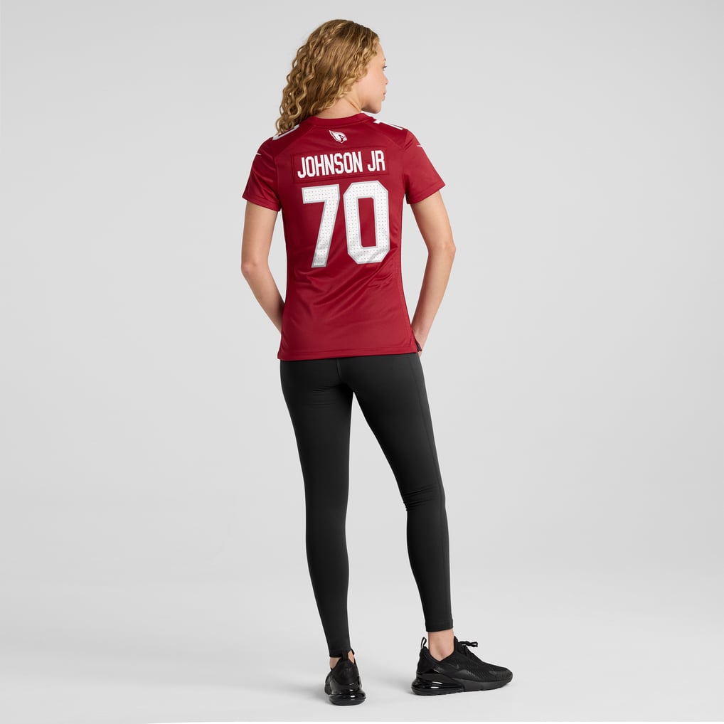 Women's Arizona Cardinals Paris Johnson Jr. Nike  Cardinal  Game Jersey - Image 6