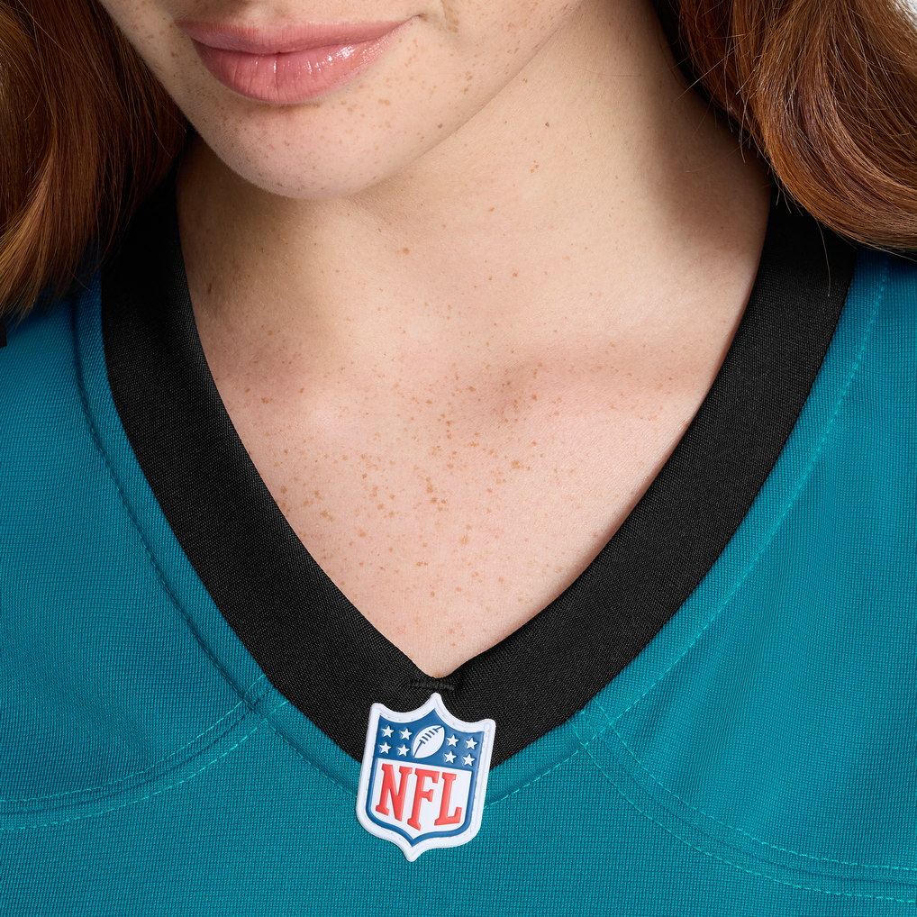 Women's Jacksonville Jaguars Parker Washington Nike Teal Alternate Prowler Throwback Game Jersey - Image 9