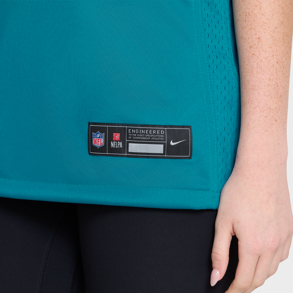 Women's Jacksonville Jaguars Parker Washington Nike Teal Alternate Prowler Throwback Game Jersey - Image 10