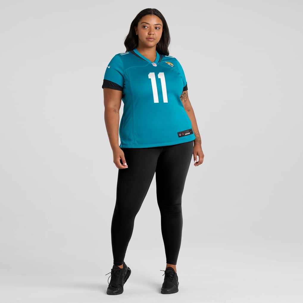 Women's Jacksonville Jaguars Parker Washington Nike  Teal Team Game Jersey - Image 7