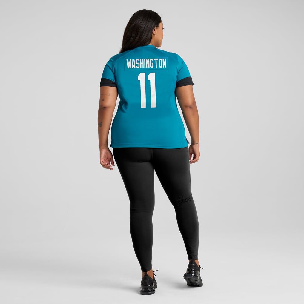 Women's Jacksonville Jaguars Parker Washington Nike  Teal Team Game Jersey - Image 8