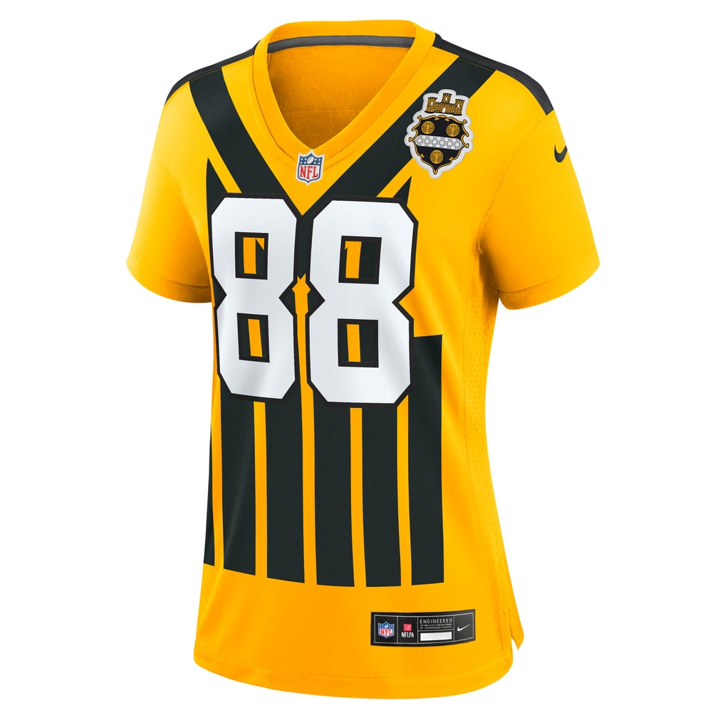 Women's Pittsburgh Steelers Pat Freiermuth Nike Gold Alternate 1933 Throwback Game Jersey - Image 3