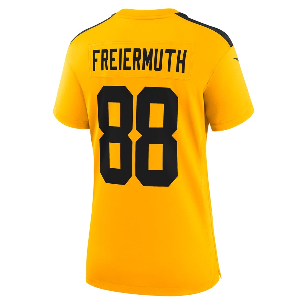 Women's Pittsburgh Steelers Pat Freiermuth Nike Gold Alternate 1933 Throwback Game Jersey - Image 4