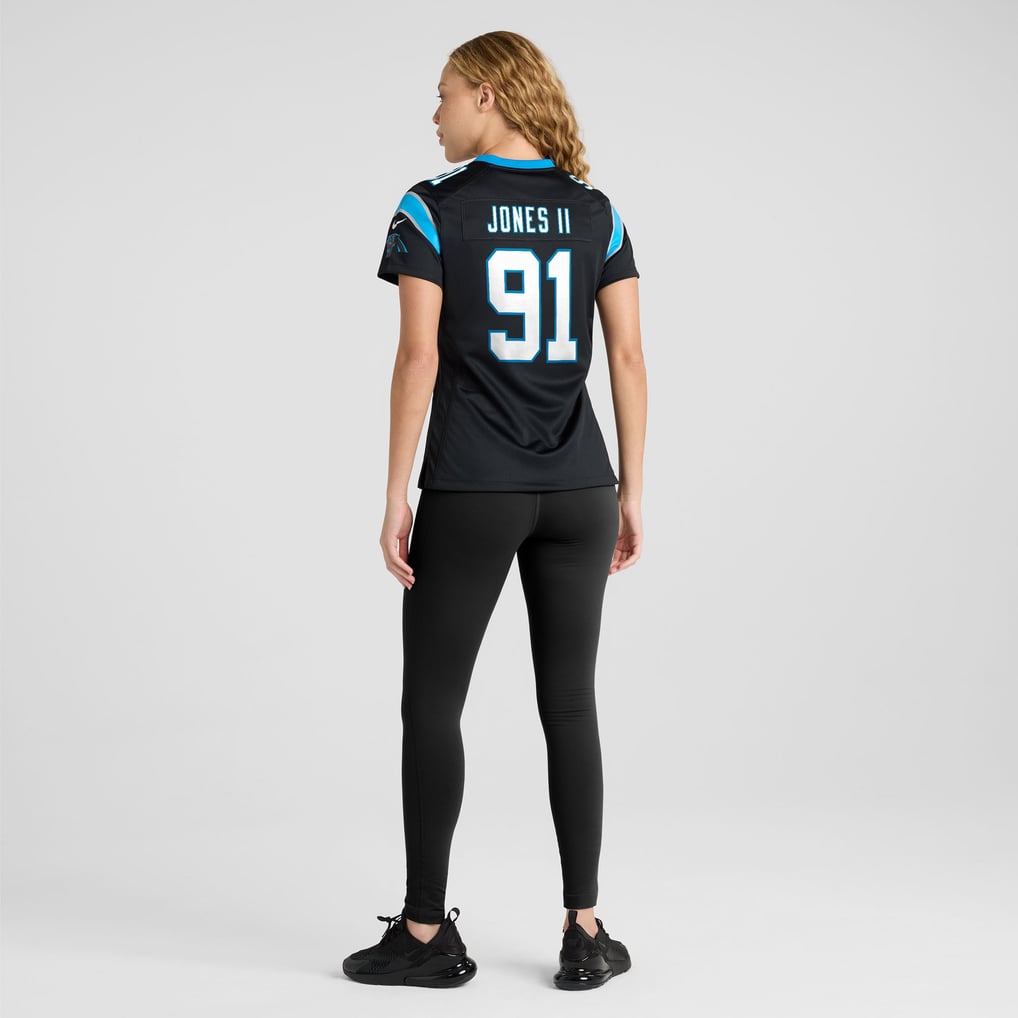 Women's Carolina Panthers Patrick Jones II Nike Black Team Game Jersey - Image 6