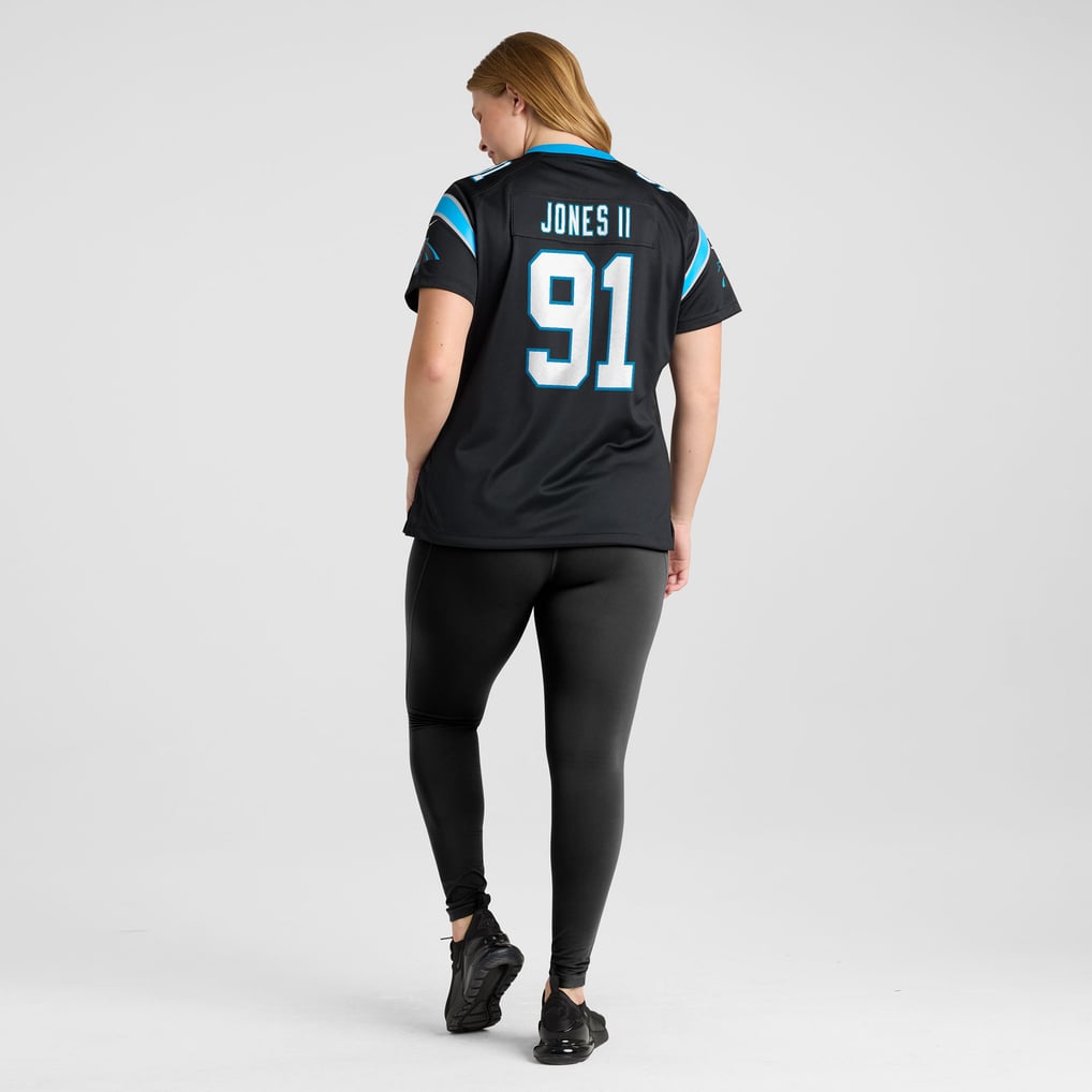 Women's Carolina Panthers Patrick Jones II Nike Black Team Game Jersey - Image 8