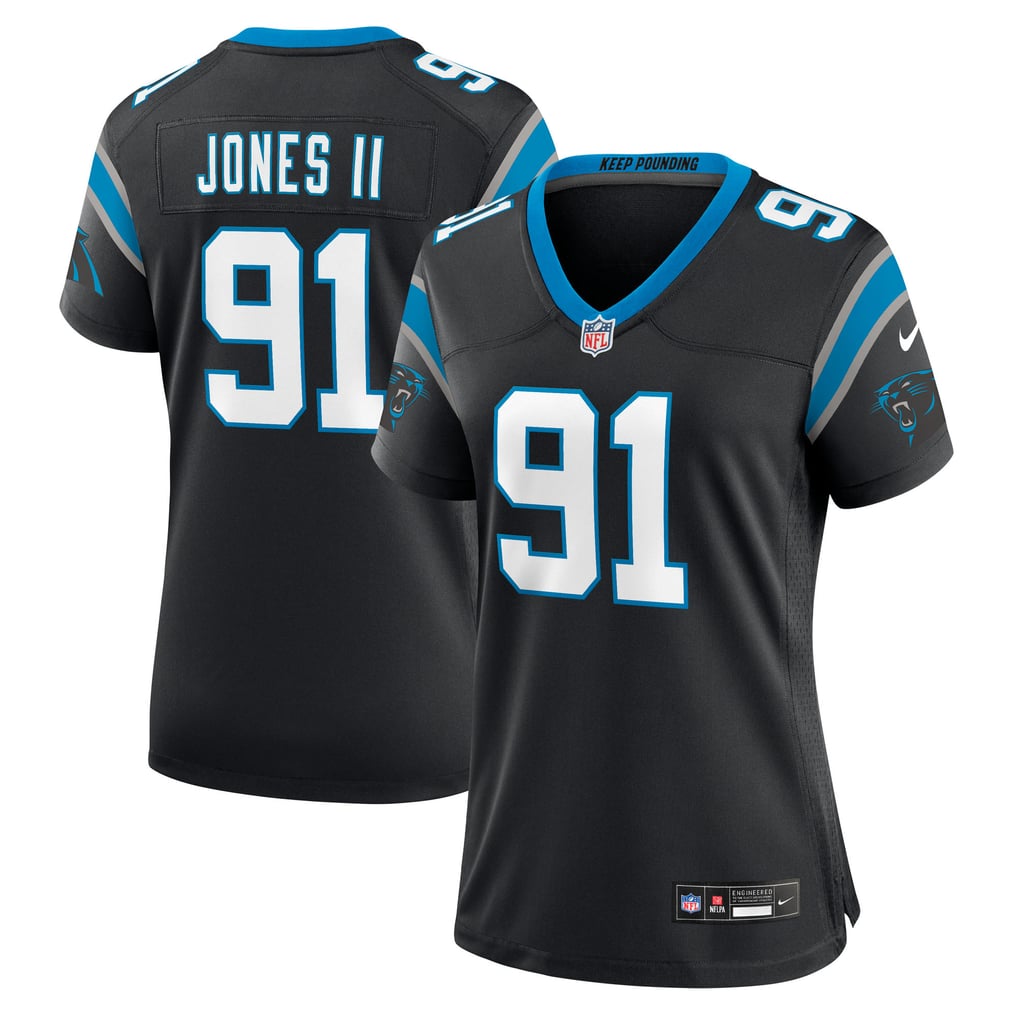Women's Carolina Panthers Patrick Jones II Nike Black Team Game Jersey - Image 1