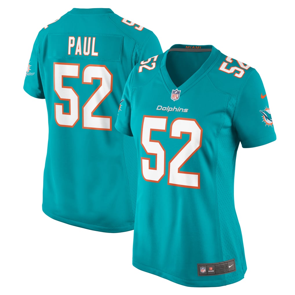 Women's Miami Dolphins Patrick Paul Nike  Aqua  Game Jersey - Image 2