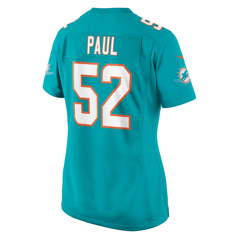 Women's Miami Dolphins Patrick Paul Nike  Aqua  Game Jersey - Image 4