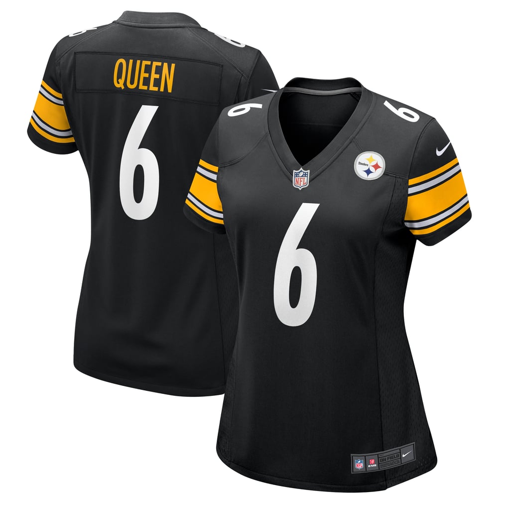 Women's Pittsburgh Steelers Patrick Queen Nike  Black Team Game Jersey - Image 1