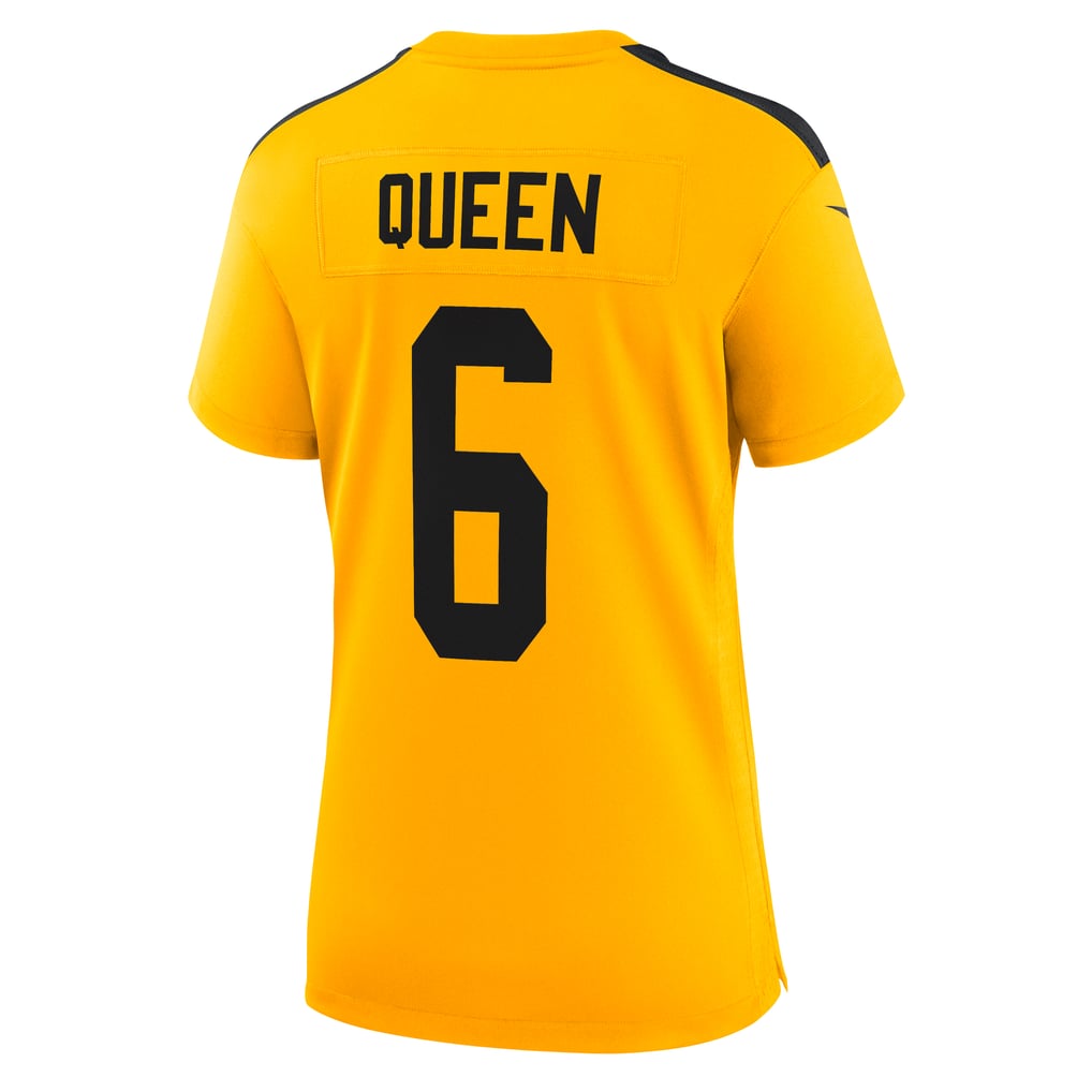 Women's Pittsburgh Steelers Patrick Queen Nike Gold Alternate 1933 Throwback Game Jersey - Image 4