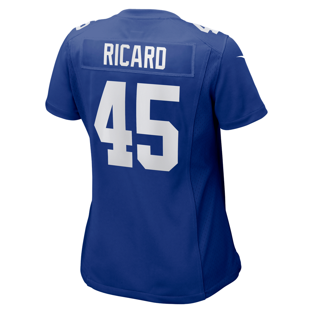 Women's New York Giants Patrick Ricard Nike  Royal Team Game Jersey - Image 4