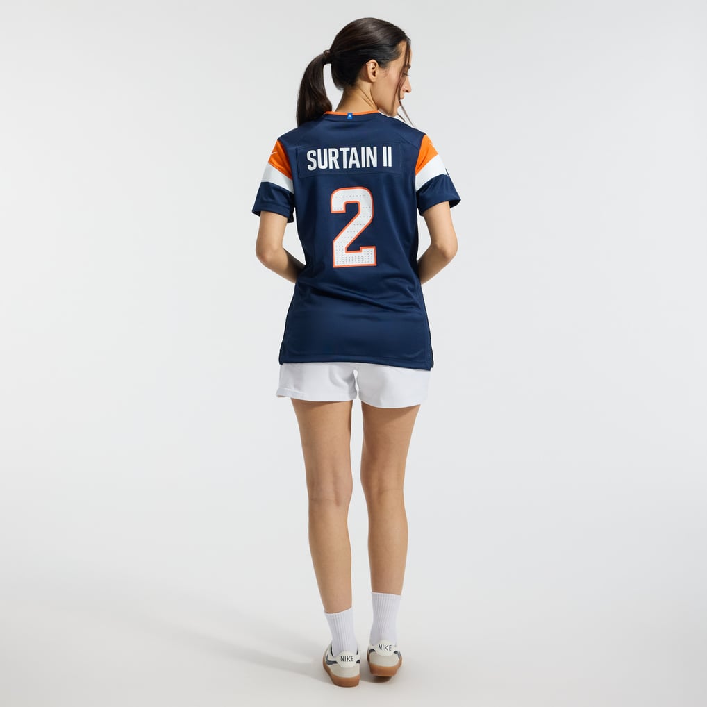 Women's Denver Broncos Patrick Surtain II Nike Navy Alternate Game Jersey - Image 6