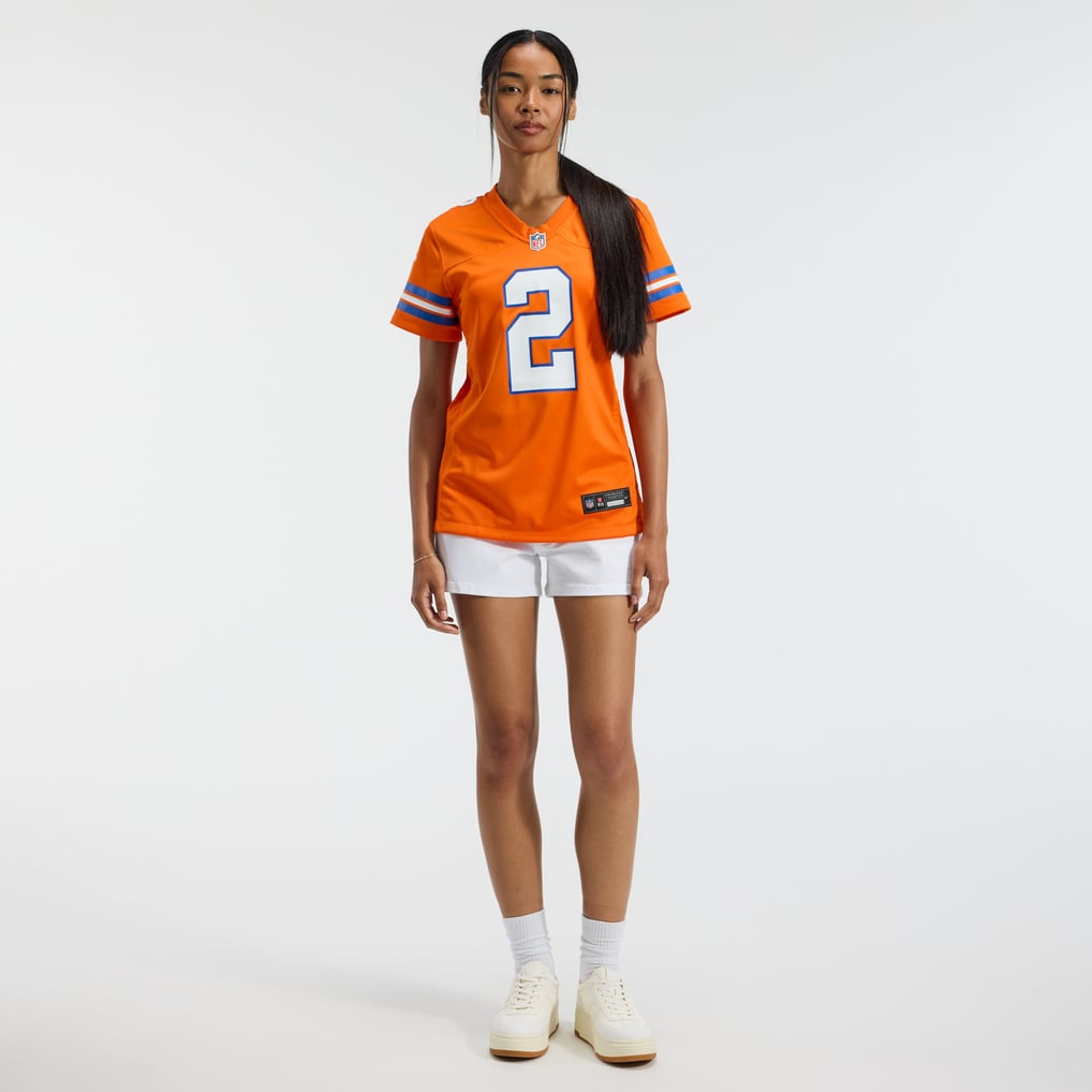Women's Denver Broncos Patrick Surtain II Nike Orange Mile High Collection 1977 Throwback Player Game Jersey - Image 5