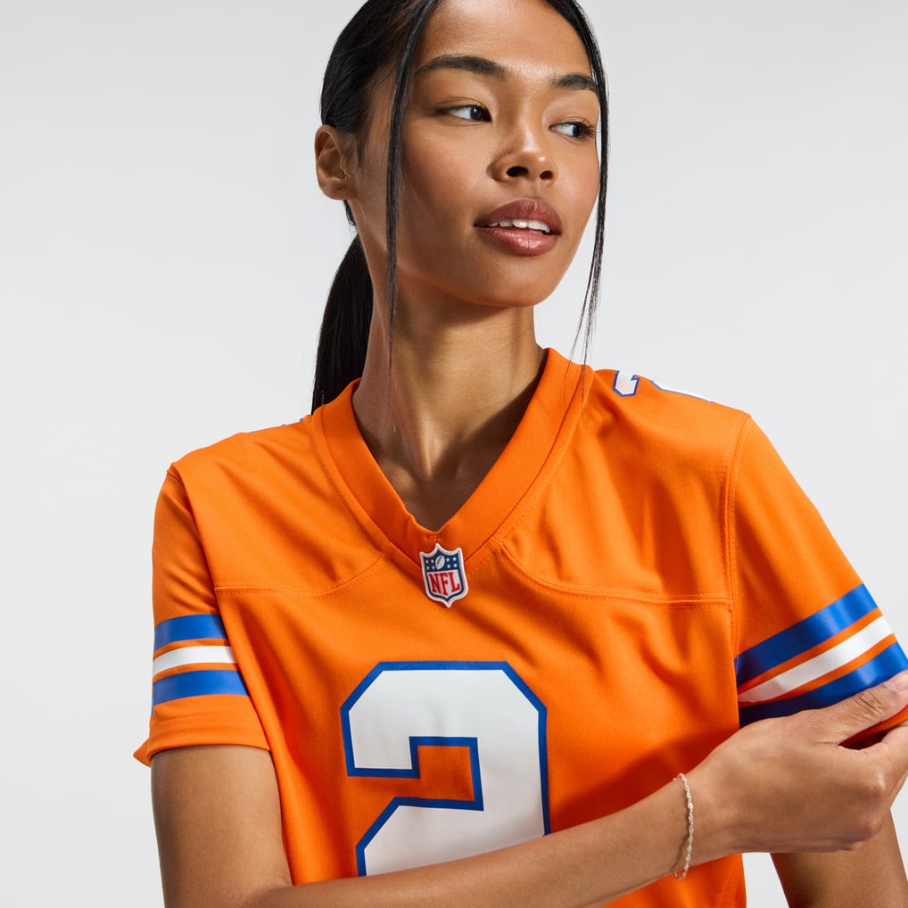 Women's Denver Broncos Patrick Surtain II Nike Orange Mile High Collection 1977 Throwback Player Game Jersey - Image 10