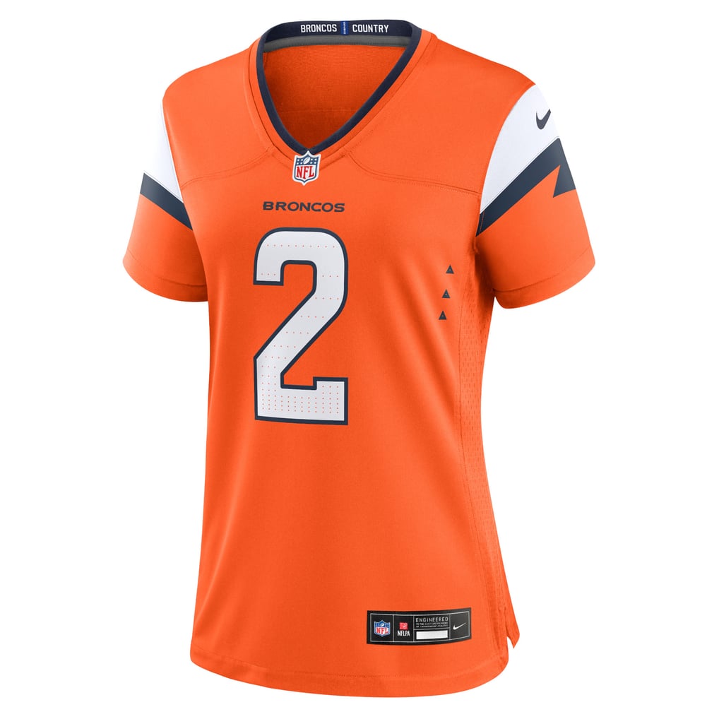 Women's Denver Broncos Patrick Surtain II Nike Orange Team Game Jersey - Image 3