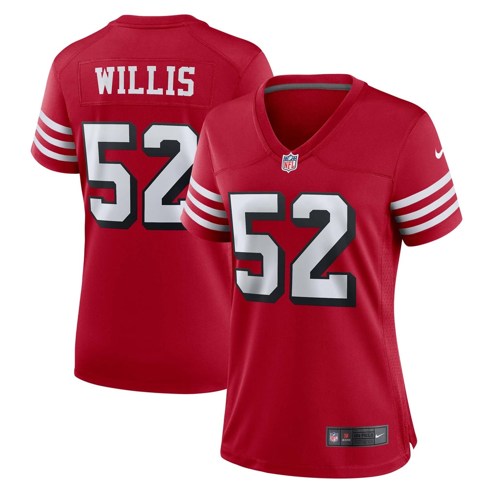 Women's San Francisco 49ers Patrick Willis Nike Scarlet Alternate Game Jersey - Image 2