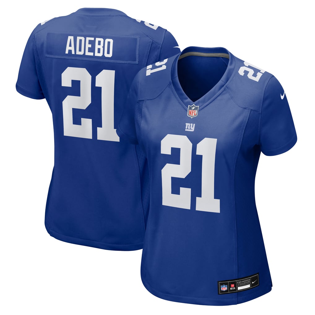 Women's New York Giants Paulson Adebo Nike  Royal Team Game Jersey - Image 2