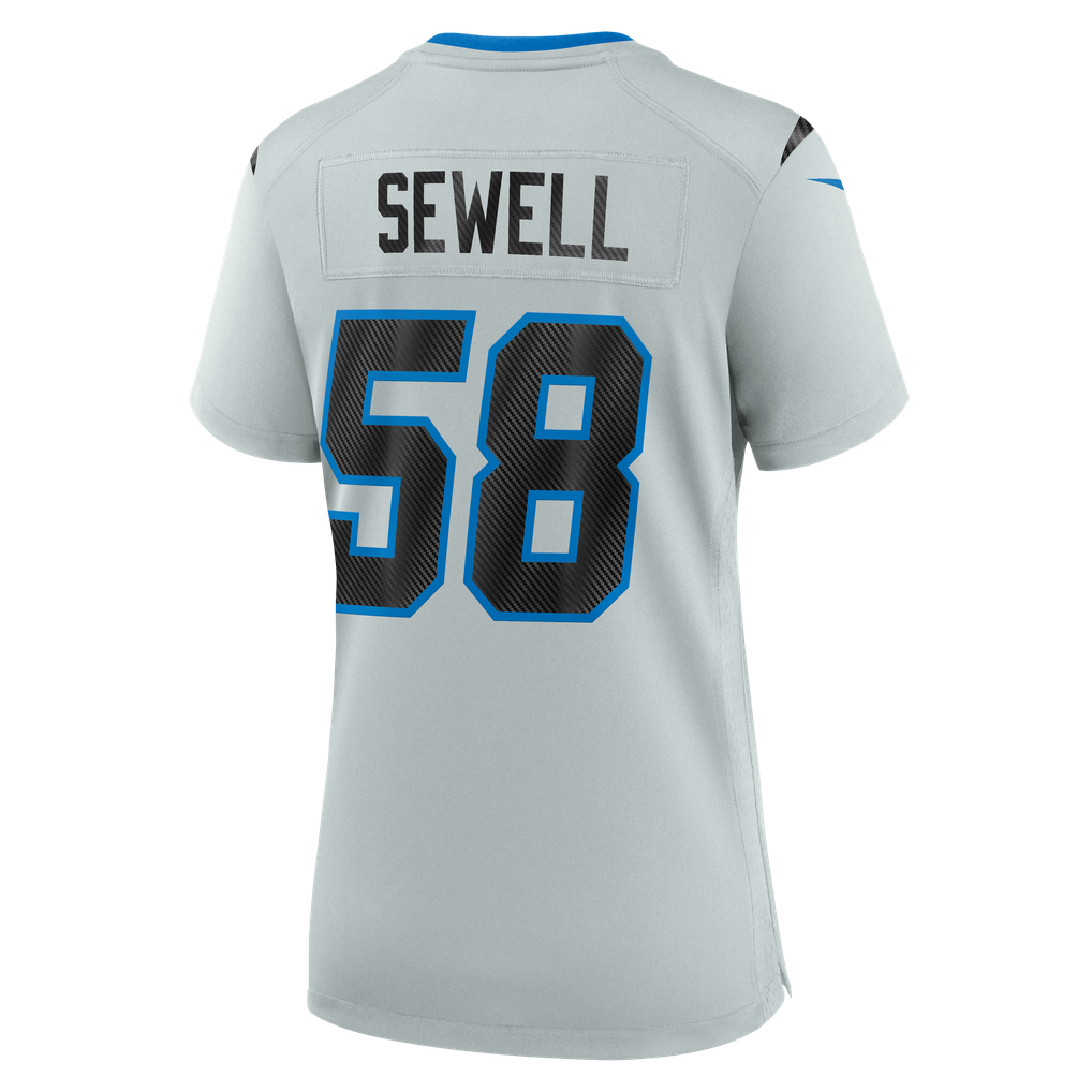 Women's Detroit Lions Penei Sewell Nike Silver 2026 Rivalries Collection Game Jersey - Image 4