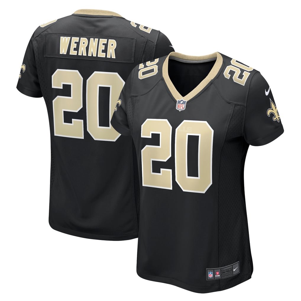 Women's New Orleans Saints Pete Werner Nike Black Game Jersey - Image 1