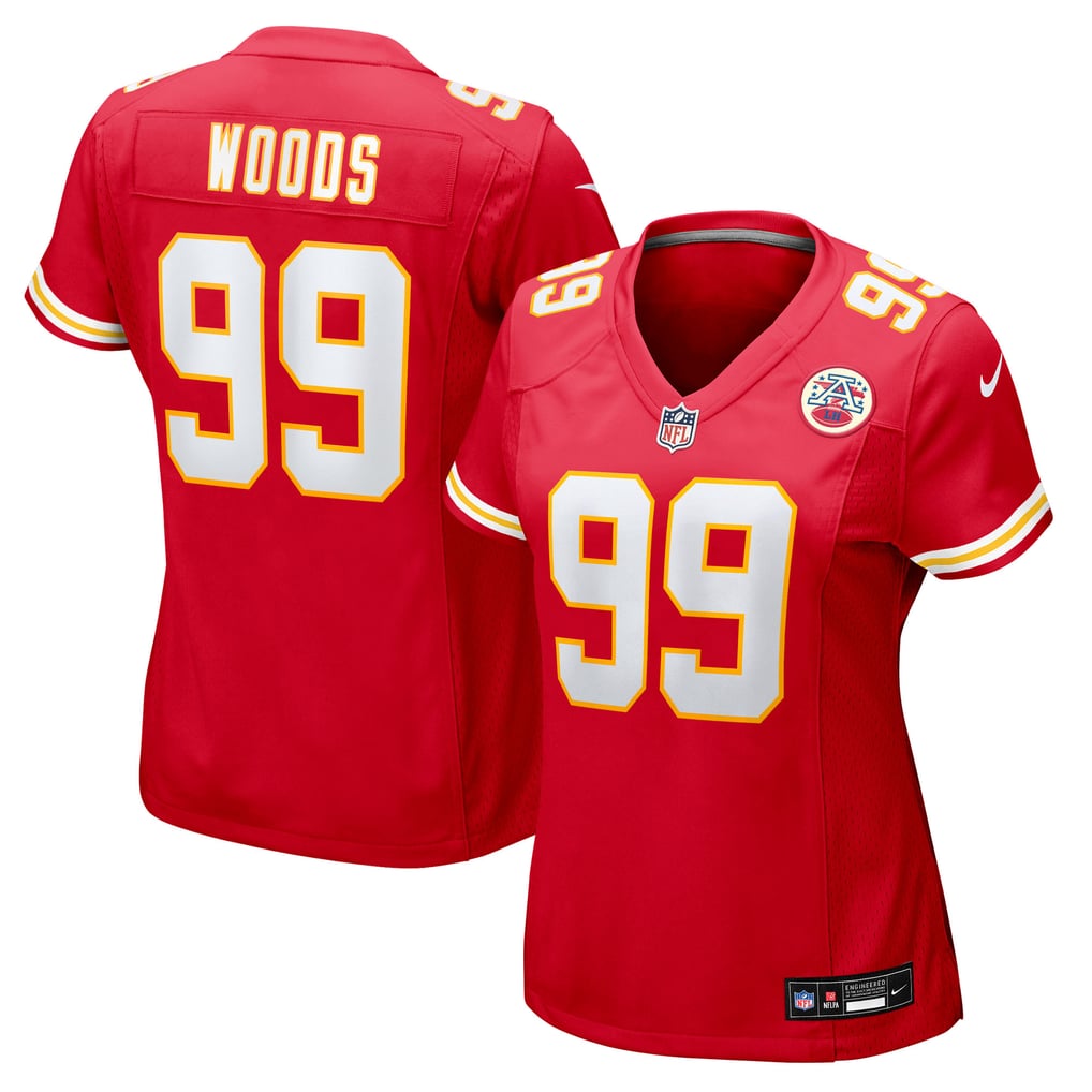 Women's Kansas City Chiefs Peter Woods Nike Red Team Game Jersey - Image 1
